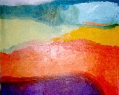 arfait Landscape 1975 50 x 50 William Oliver Artist