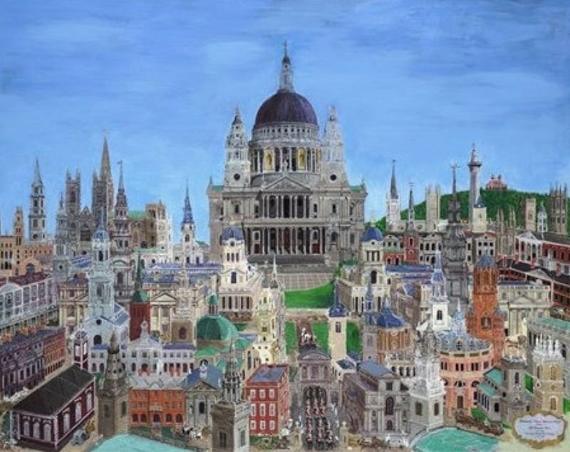 Tribute To Christopher Wren - William Oliver Art